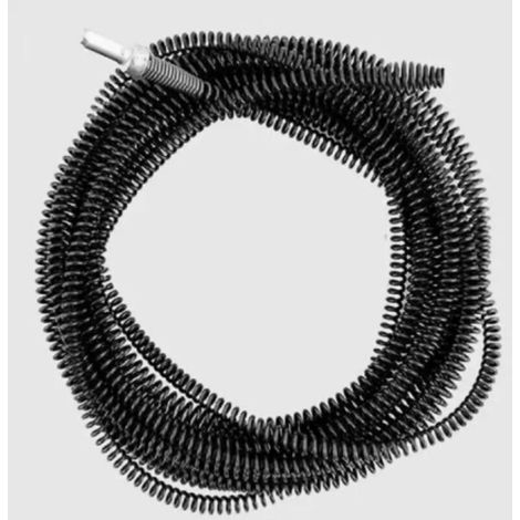 Furet de débouchage à ressort, adaptateur pour perceuse électrique permettant de déboucher les tuyaux de drainage, convient pour les éviers de cuisine, les baignoires et les toilettes bouchés (3 mètre (1/5)