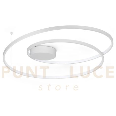 OZ LAMPADARIO A SOFFITTO LED SMD 52 W On-Off 6100 lm 3000 K D.80CM BIANCO