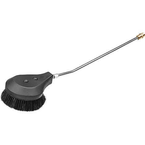 Jardiaffaires – Brosse de lavage rotative souple Comet – Poils en crin naturel pour surfaces délicates – Raccord M 22 x 1,5 F – Débit 8 à 11 L/min
