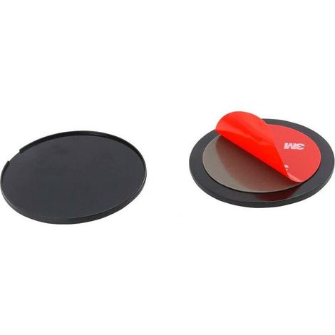 Fixation autocollante pour téléphone et GPS à ventouse Lot de 2 disques Pour supports à ventouse de diamètre inférieur à 7 cm Installation facile sans traces Turbocar (1/5)