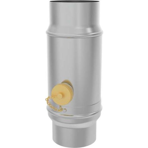 Zambelli Titanzink Wassersammler Ø 87 mm mit Schlauchanschlussset zylindrisch, 137508