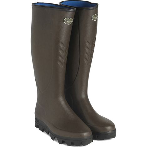 Bottes LE CHAMEAU Cérès Néoprène marron - Couleur Marron - Pointure chaussures 44