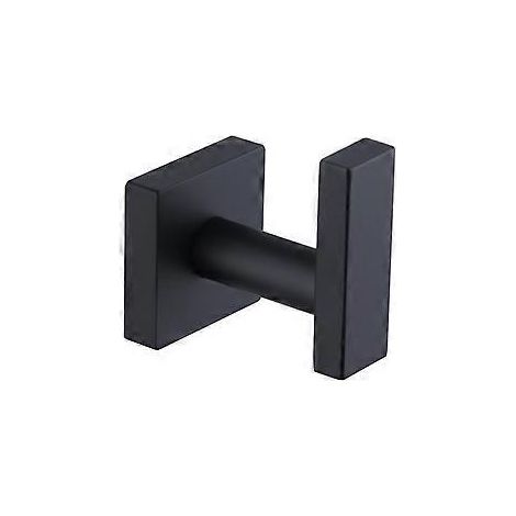 SZTXJ 304 Edelstahl Einzelhaken Einzelhaken Garderobe Badezimmer Toilette Hotel Kleiderhaken (matt schwarz 446159MM)