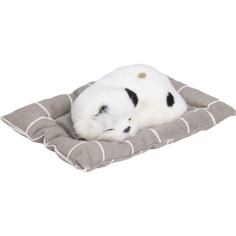 Jouet pour chien avec coussin en tissu - Peluche sonore pour sommeil - Ornements pour petit chien Dalmatien