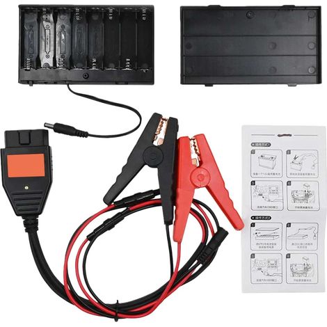 Clips de chargement de batterie de voiture multifonction OBDII connecteur avec caractéristiques pour la conduite de la batterie (1/5)
