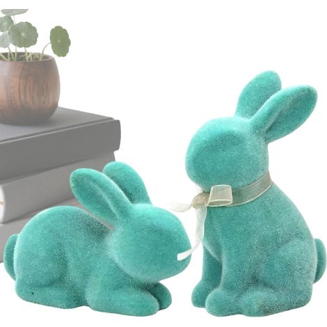 2 Stück Plüschtierfigur entzückend Dekoration aus Harz
