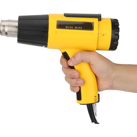 Elektronisches Heißluftgebläse (220–240 V, 50 Hz, 2000 W) zum Löten von Dekorations- und Schrumpffolien (1/5)