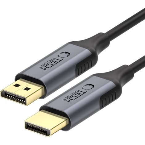 TECH-PROTECT ULTRABOOST-KABEL DISPLAYPORT AUF DISPLAYPORT 1.4 4K 60HZ 200CM SCHWARZ (1/3)