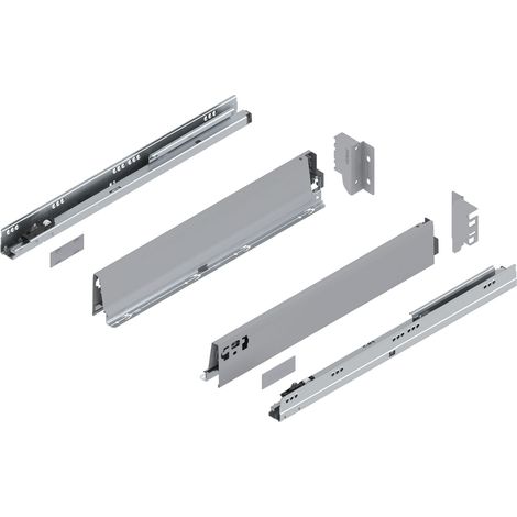 Blum Tandembox antaro M Schubladenschienen-Set  1 Paar, 30kg 500mm  Vollauszug Blumotion, grau