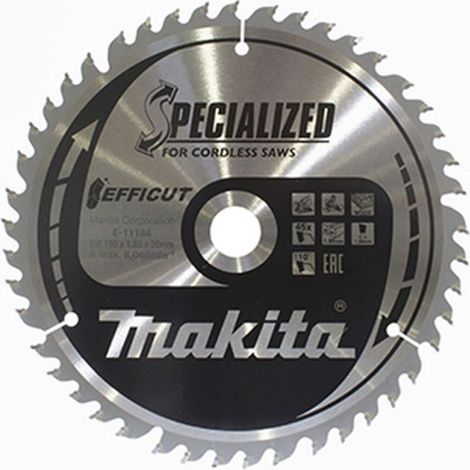 Makita Sägeblatt 190x1,85x20, 45Z EFFICUT Holz