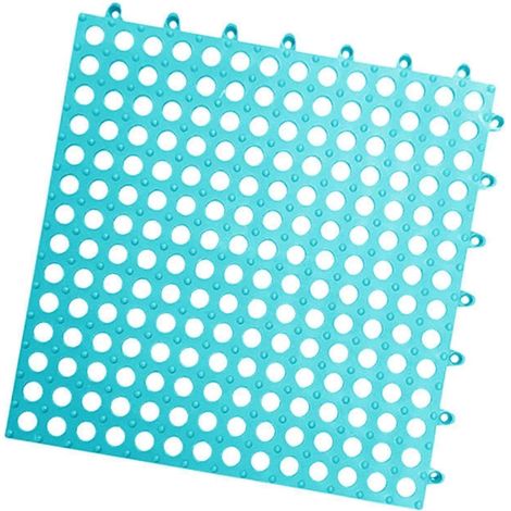 Tapis de repos pour lapin avec trou, lavable et durable, 30 x 30 cm, pour chatons et chiots, anti-fuite d'eau, pour cage de petits animaux.-blue (1/5)