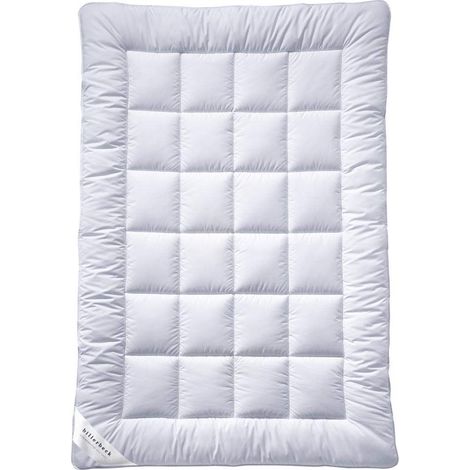 Couette S20 UNO - Couette Toutes Saisons - 155 x 220 cm - Airfill - Garnissage en Fibres Creuses - Housse en Coton avec Finition à l'aloe Vera - Blanc (1/5)