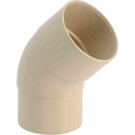 Coude PVC mâle femelle sable 87°30 Ø80mm - PC80S
