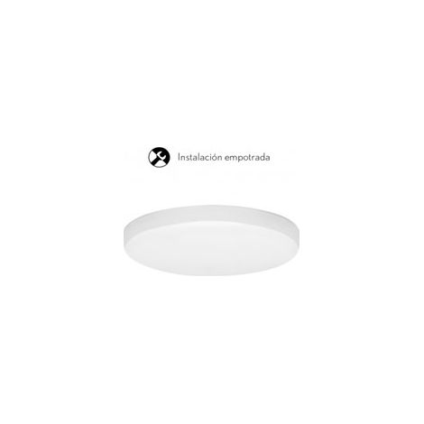 Downlight empotrable lira redondo 1x12w led 1080lm 4000k 120° al.1,5xd.8,5cm blanco (1/3)
