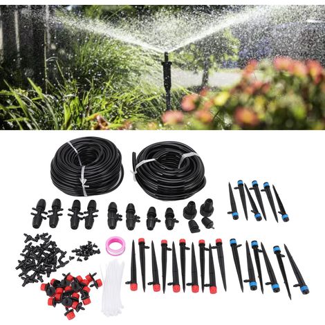 Système d'irrigation goutte à goutte automatique 4/7 pour jardin, 30 m, micro-irrigation, système d'économie d'eau pour serres et plantes (1/5)