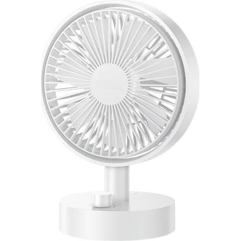 Ventilateur de bureau miniature Yesido YF12 avec station de charge portable Type-C, petit ventilateur électrique vertical, refroidissement rapide, 7 pales, 10 niveaux de vitesse, réglage continu (1/5)