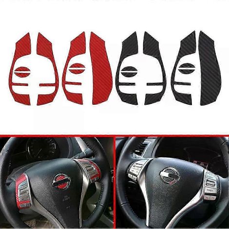 Carbonfaser-Aufkleber passend für Nissan X-Trail, X-Trail T32, Qashqai J11, Teana J33, Lenkrad-Zierleisten-Aufkleber – JXLGV (1/5)