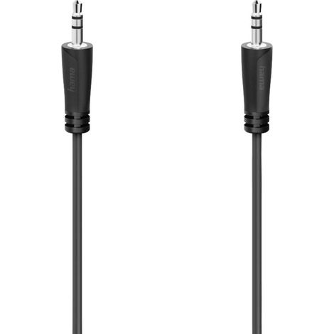 Hama 00205116 Jack Audio Cavo [1x Spina jack da 3.5 mm - 1x Spina jack da 3.5 mm] 5 m Nero (1/2)
