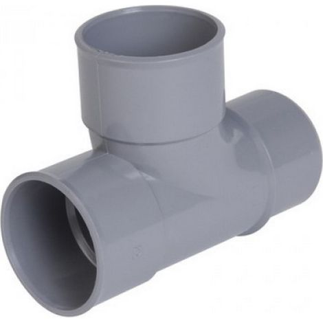 Té de pata de cabra de PVC para drenaje de 90° hembra-hembra Ø50