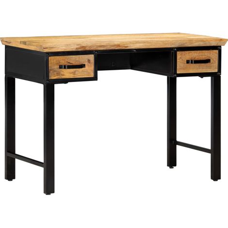 Mesa escritorio madera maciza de mango 110x50x76 cm vidaXL (1/8)