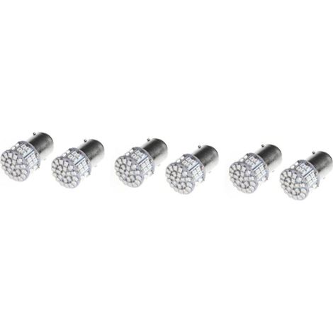 6pièces Ampoules Led De Remplacement Lumières De Feux De Recul Feux Stop Rouge Double Bayd