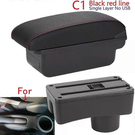 Accoudoir de voiture pour Toyota Aygo X, boîte d'accoudoir pour Citroën C1, Peugeot 108, pièces de rechange, boîte de rangement, accessoires auto 2017, 2018, 2019 (1/5)