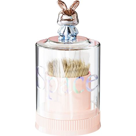 Boîte De Rangement Pour Cotons-Tiges - Boîte Acrylique Transparente Avec Couvercle - Pour Salle De Bain Cuisine Ou Maquillage - 12,5 x 6,6 x 6,3 cm - Blanc - 1 Pièce (1/5)