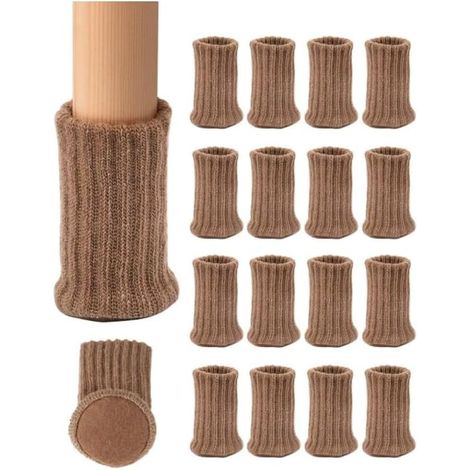 Lot de 16 chaussettes protection élastiques pour pieds chaise, (1/3)