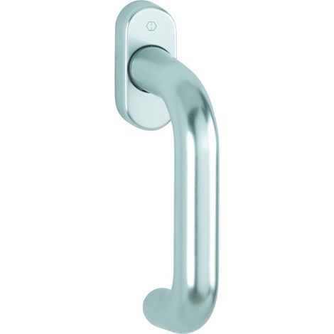 Hoppe DK-Fenstergriff, Paris 038/U30, mit ovaler Rosette, VK7x37, F1 eloxiert (1/3)