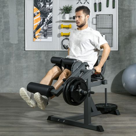 Extension de jambes ajustable pour curl avec plaque à chargement de mollets,machine à mollets pour entraînement hanche,cuisse,bas du corps,acier noir