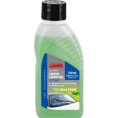 Liquido lavavetro estivo profumato, pronto all'uso - Mela Verde - 250 ml