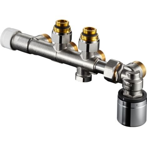 Oventrop Anschlussarm. Multiblock T-RTL Rp 1/2 IGxG 3/4 AG, Eckform (1/4)