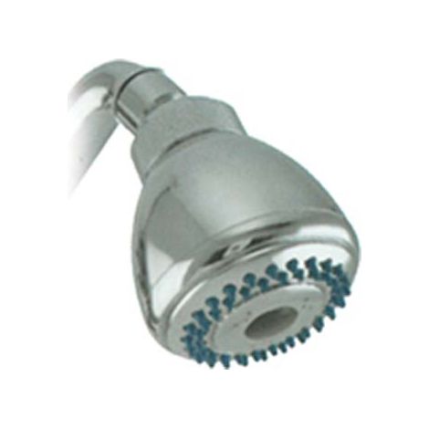 SOFFIONE DOCCIA + SNODO 1 GETTO - ABS CROMATO 1/2F MM 65- 2 pezzi