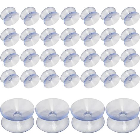 Patins en caoutchouc transparents double face Beavorty 20 mm, lot de (1/5)