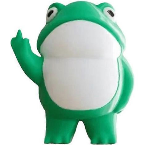 Rebellische Froschstatue, Tierskulptur, Sammlerfigur, Harzornament