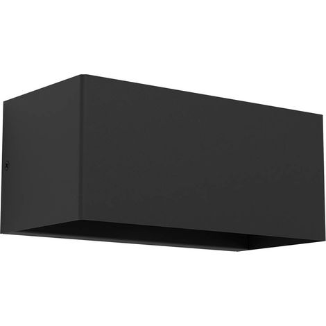 Applique Biemissione Esterno Moderna Lesmo Alluminio Nero Led (1/3)