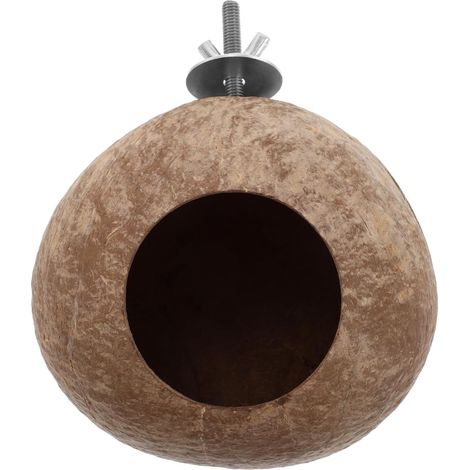 Nid Suspendu en Coquille pour Petits Oiseaux, Hamsters et écureuils Maison d'élevage Naturelle de 5,11 Pouces pour Jardin sûr et Confortable (1/5)