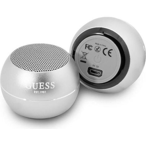 Guess Mini Enceinte Bluetooth 3W 4H (Argent) (1/4)