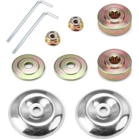 Tête de débroussailleuse 10 pièces – Plaque de poussée et couvercle de protection – Matériaux durables pour tondeuses à gazon - 0XBIT (1/4)