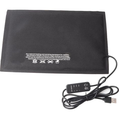Coussin Chauffant pour Reptiles, Petits Animaux, Contrôle de la Température USB, Tapis Chauffant pour Reptiles, Serpents, Lézard, Crabe Ermite, Tortue, Autres Reptiles(S) (1/5)