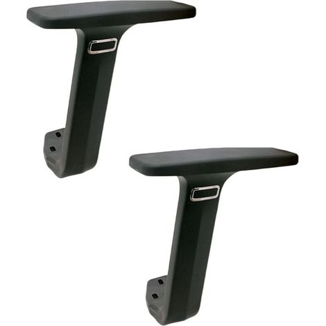 2-teiliges Armlehnen-Set für Bürostühle, Ersatzarmlehne, praktische Armlehne für Computerstühle, Schwarz (1/4)