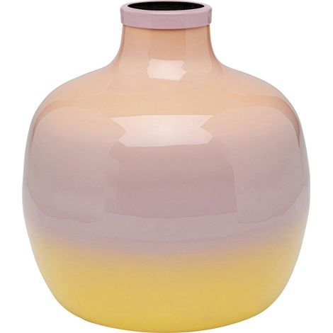 Vase Design - Multicolore - Vase décoratif - avec Structure en Acier - pour Salon, Couloir - Hauteur : 19 cm (1/5)