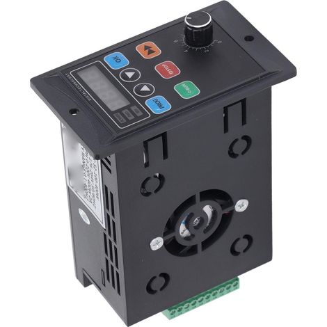 Variateur de fréquence pour mini-moteur monophasé 176-264 V (entrée) vers triphasé 0-220 V (sortie), 400 W (1/5)