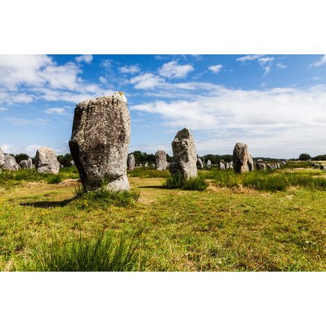 Tableau sur verre synthétique menhirs de Carnac 65x97 cm - Impression sur Verre synthétique - Image HD  imprimée sur Verre synthétique - Tableau mural décoratif - Fabriqué en France (1/5)