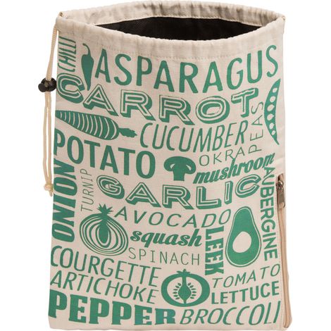 Premier Housewares Porter Green and Natural Vegetable Bag (1/3)