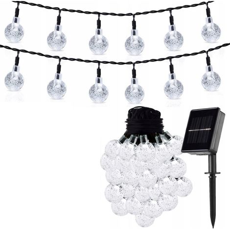 TG71398-2 Solar-Lichterkette mit 20 LEDs, 5 m, für Garten, Balkon und Klimaanlage