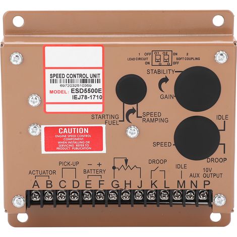 Modulo di controllo elettronico del motore del regolatore di velocità del generatore, ricambi per gruppo elettrogeno ESD5500e DC 12V/24V