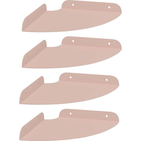 Maison Exclusive - Schwebendes Regal mit Regal 4 pcs Rosa 18 x 18