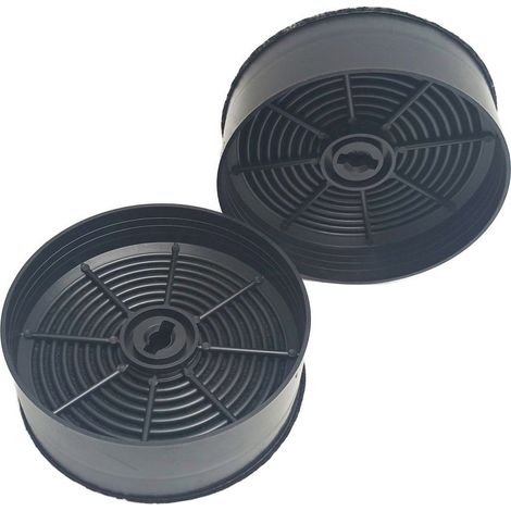 Aktivkohlefilter Dunstabzugshaube für Teka GFH 55 CNL1C 2 Stück Durchmesser 12 cm Höhe 4 cm