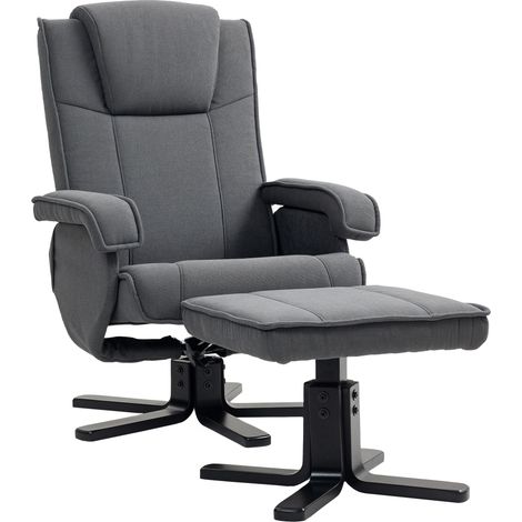 Charcoal Grey Velvet Swivel Recliner Chair with Footrest for Ultimate Comfort and Style